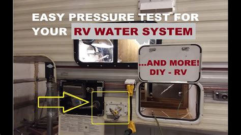 how to pressure test a rv